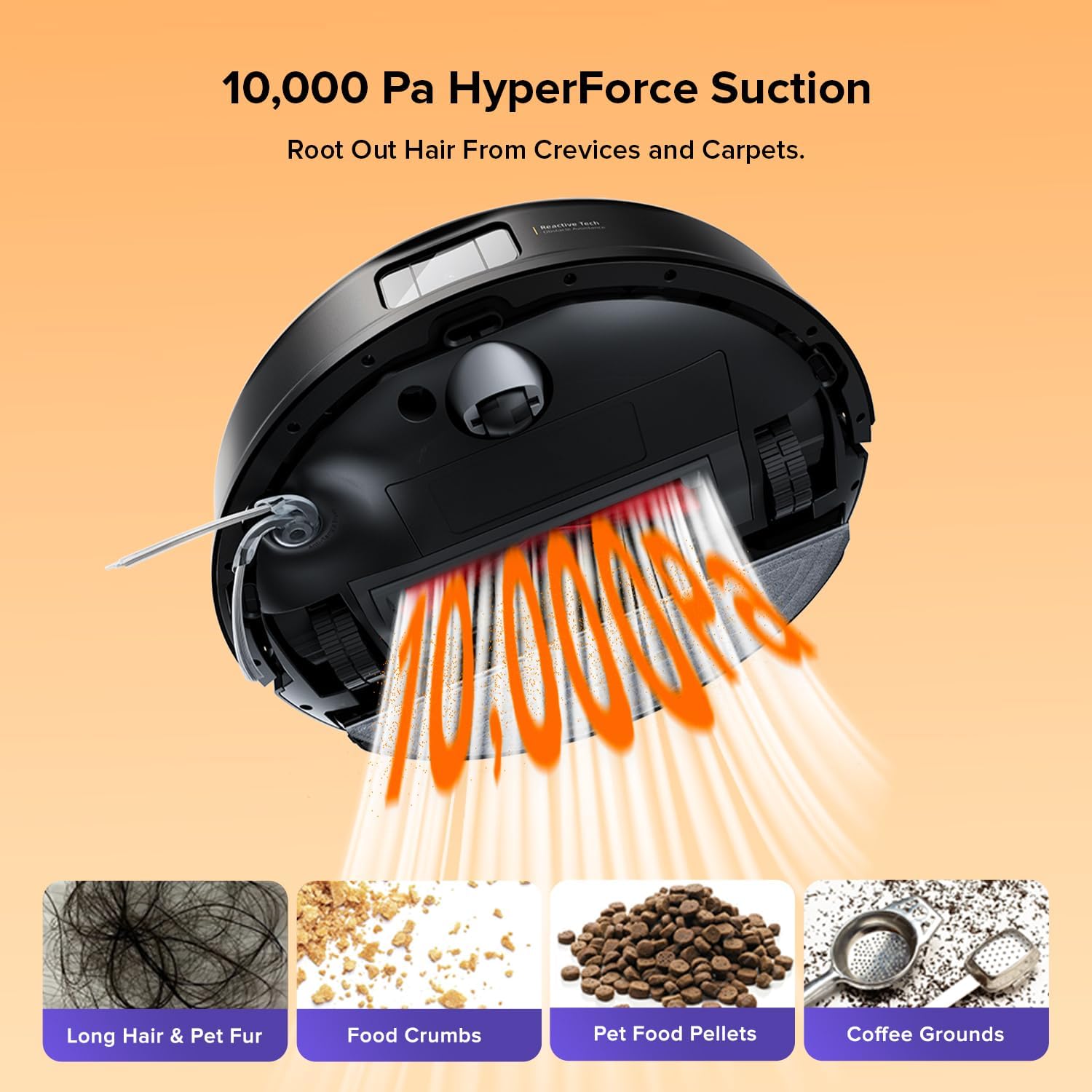 roborock Q10 S5+ Robot Vacuum and Mop with Self-Emptying, 10,000Pa Suction, Hands-Free Cleaning for Up to 7 Weeks, Dual Anti-Tangle Design, Auto Mop Lifting, Obstacle Avoidance, Ideal for Pet Hair B0DWXBCQVP - Image 3