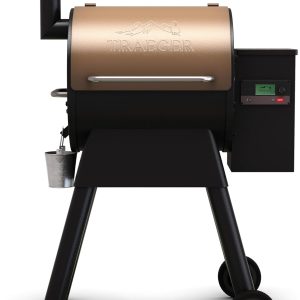 Traeger Grills Pro 575 Wood Pellet Smoker and Grill, WiFi and App Enabled Electric Smoker, 6-in-1 BBQ and Pellet Grill, 572 Square Inches of Grilling Area, 500 Degree Max Temperature, Bronze Finish B07T2FWL8Q