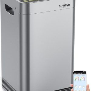 Nuwave Whole House Air Purifiers, Oxypure Smart Air Purifier with 5 Stage Tower Structure Air Filter, Air Quality & Odor Sensors, Sleep Mode for Bedroom, Remove 99.99% of Dust, Smoke, Pollen, Allergen B07QPW9HL6