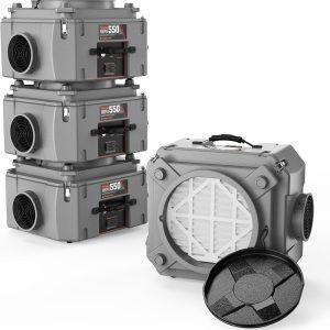 Abestorm Air Scrubber, Negative Air Machine with 3-Stage Filtration & 16 Inch Air Inlet for Home, Industrial and Commercial Air Purification, MERV-10 & HEPA/Activated Carbon Filters(Pack of 4) B0CS3N22NC