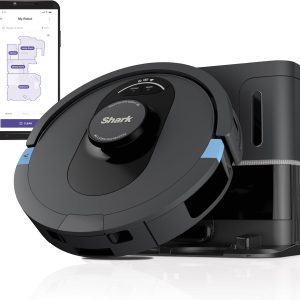 Shark AV2501S AI Ultra Robot Vacuum, with Matrix Clean, Home Mapping, 30-Day Capacity HEPA Bagless Self Empty Base, Perfect for Pet Hair, Wifi, Dark Grey B09H8CWFNK