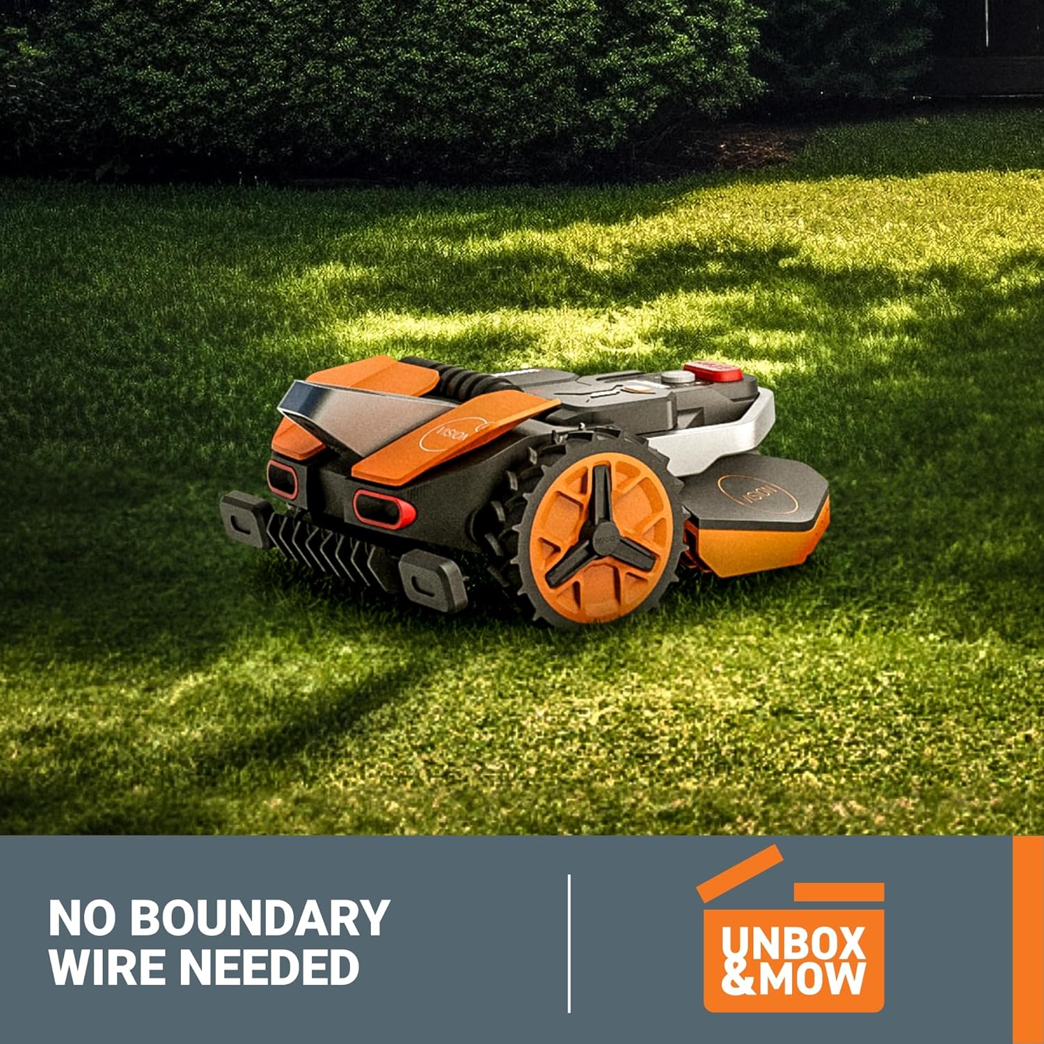 WORX Landroid Vision Robotic Lawn Mower, Wire Free Robot Mower with Active Obstacle Avoidance, WiFi & Bluetooth Connection, APP Control, 1 Acre, WR235 B0D5XLMWQ3 - Image 2
