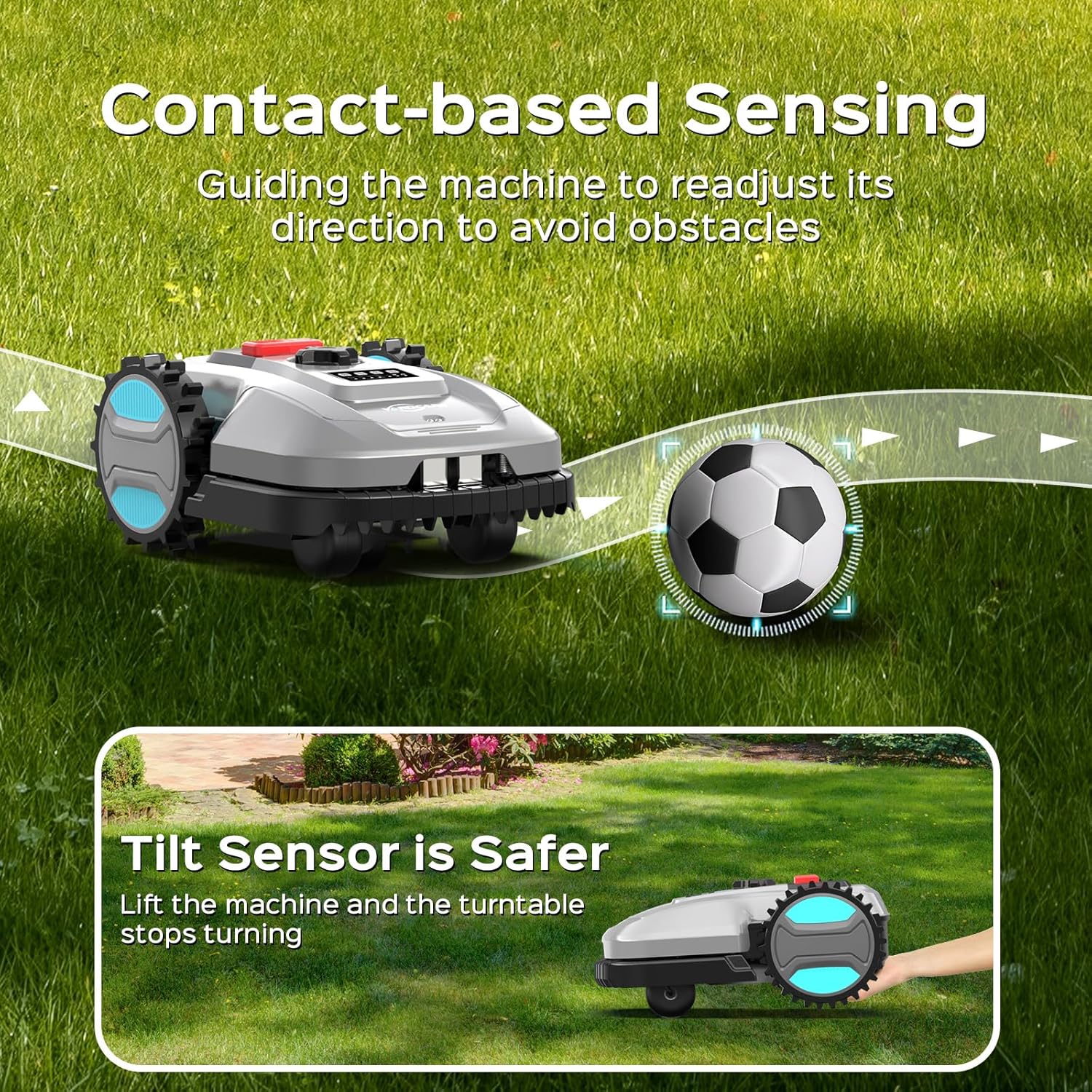 App-Controlled Robotic Mower – Auto-Charging, Adjustable Height, for Lawns up to 4300 sq.ft B0F5GDXYB5 - Image 3