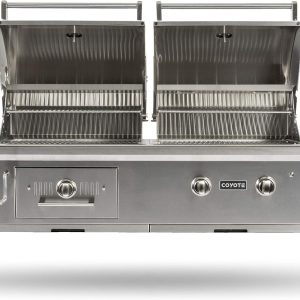 Coyote 50-Inch Built-in Natural Gas/Charcoal Dual Fuel Hybrid Grill - C1HY50NG B01FX9V1Y6