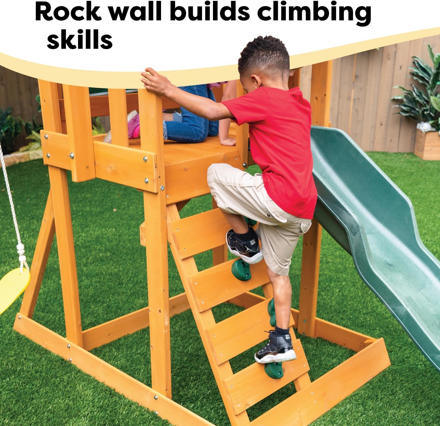 KidKraft Appleton Wooden Swing Set - Image 8