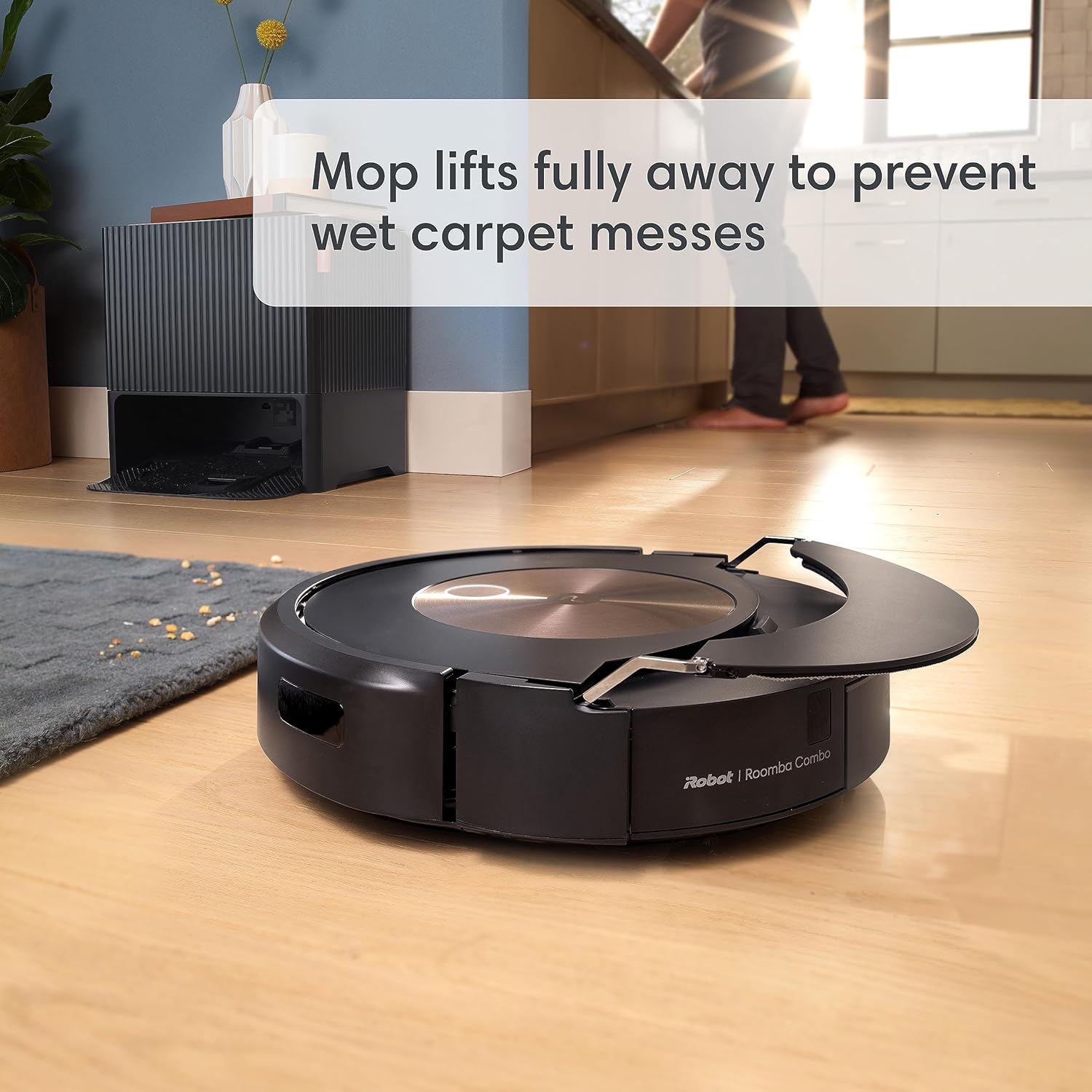 iRobot Roomba Combo j9+ Self-Emptying & Auto-Fill Robot Vacuum & Mop – Multi-Functional Base Refills Bin and Empties Itself, Vacuums and Mops Without Needing to Avoid Carpets, Avoids Obstacles B0C415HQPX - Image 8
