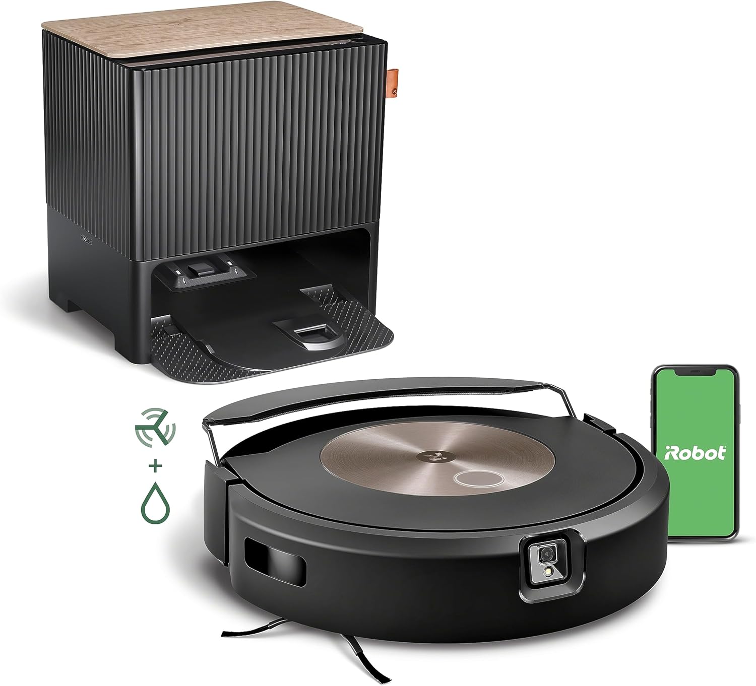 iRobot Roomba Combo j9+ Self-Emptying & Auto-Fill Robot Vacuum & Mop – Multi-Functional Base Refills Bin and Empties Itself, Vacuums and Mops Without Needing to Avoid Carpets, Avoids Obstacles B0C415HQPX