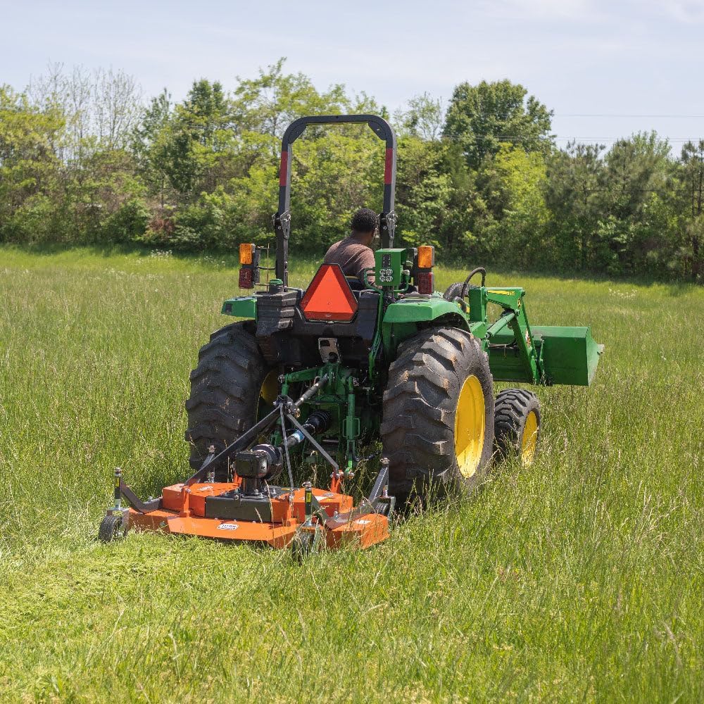 Titan Attachments 3 Point PTO Finish Mower, 72" Cutting Width, Category 1 Hitch, Rear Discharge, Requires 30-50 HP Tractor, Low-Noise Cast Iron Gearbox, Orange Finish B09BGTD3NV - Image 5