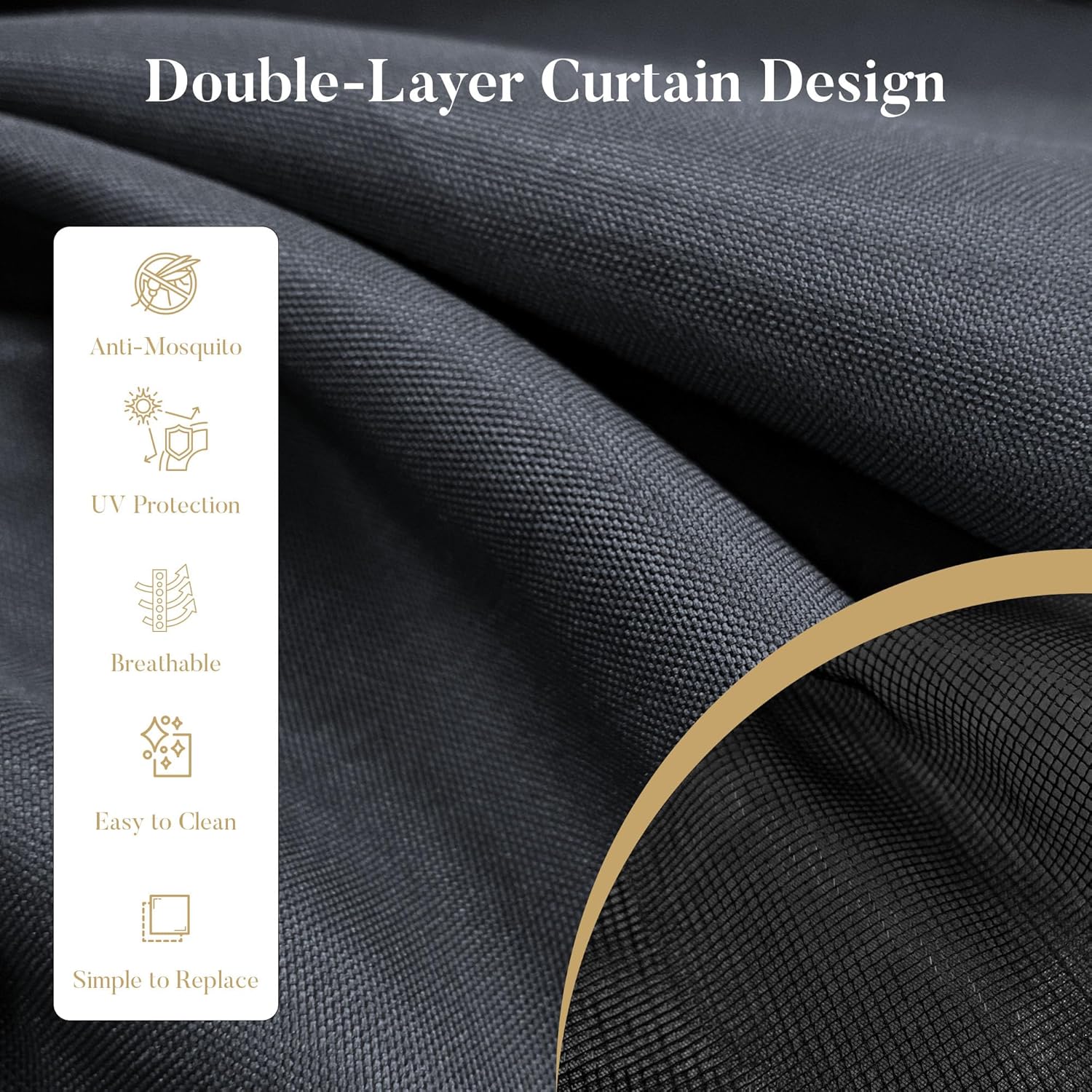 HOMPUS 12×24FT Louvered Pergola, Aluminum Pergola with 4 Adjustable Louvered Roof, Metal Pergolas with Netting & Curtains, Gazebo Shade Cover, Outdoor Pergolas for Backyard, Garden, Deck, Black B0DZTSC6QL - Image 4